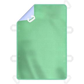Incontinence Bed Pad Washable Waterproof, Underpad 8-Handle Positioning Reusable Pad for Elderly Assistance, Bedridden, Disabled, Caregiver & Pets, 34" x 52"