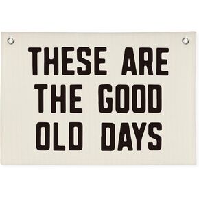 Kid Room Decor These Are The Good Old Days Canvas Banner,Banners for Room,Nursery Decor Inspirational Wall Decor Motivational Posters for Dorm Wall Decor Living Room Banner 30x20 Inch
