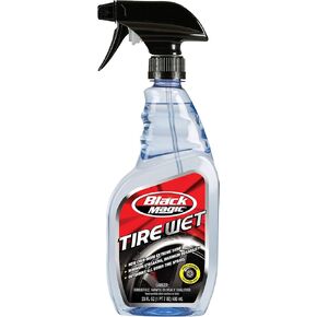 Black Magic 120230 Tire Trim Plastic Dressing, Medium Shine, Streak-Free, Water Resistant & Non-Greasy Formula for Tires, Trim & Plastic, Lasts Up to 2 Weeks - 16 Fl Oz