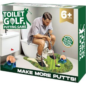 Anyflee 2 Pcs Prank Gift Box, Toilet Golf Game Facade, Wrap the Actual Gifts with a Prank Empty Gag Box, Funny Christmas Gag Presents Ideas for Dad Men Boyfriend (Pack of 2)