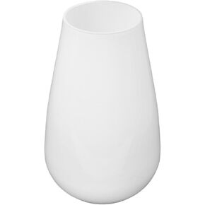 Hosley Clear Glass Vase 8 Inch High Perfect for Kitchen, Bedroom, Living Room, Centrepieces, Office Desk
