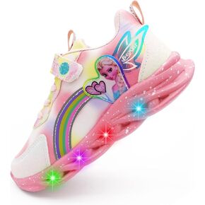 Movie Casual Shoes LED Light Up SneakersSnow Princess Shoes Baby Toddler Shoes Girl Birthday Present