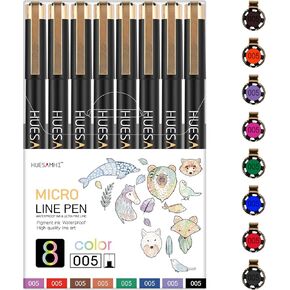 005 Micro Pen,23 Colors And 3 Black Waterproof Ink,FineLiner Pens for Art Illustration,Sketching, Anime, Bullet journal,and Technical Drawing.