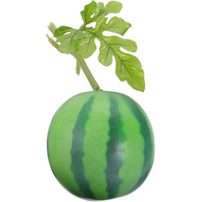 PATIKIL 1 Pcs Artificial Watermelon, Foam Simulation Fake Watermelon Lifelike Realistic Faux Fake Fruit Model for Home Kitchen Party Decoration, Photography Props