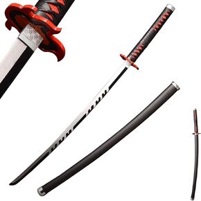 Metal Demon Sword 104cm/41inchs,Stainless Steel, Hashira Pillar and Protagonist Katana for Anime Cosplay, Anime Original Textures, Multiple Styles to Choose from