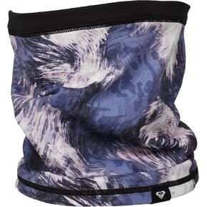 Roxy Women's Lana Collar - Soft & Stretchy Neck Warmer with Hydrosmart Technology, Iconic Branding, Durable Design, Wild Wind Darknight, One Size