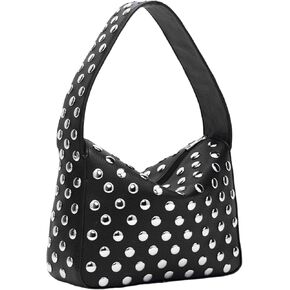 Studded Purses Y2k Shoulder Bag 90s Punk Women Small Shouder Purse Vegan Leather Designer Handbags Streetwear 2000s