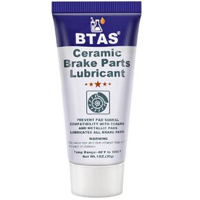 Brake Anti Seize&Squeal Synthetic Ceramic Grease 1 oz 2 Pcs,Caliper Pad Pin Parts Assembly Lubricant,High Temp Anti Seize Moisture Rust and Corrosion Resistant for Automotive