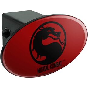 GRAPHICS & MORE Mortal Kombat Symbol Oval Tow Trailer Hitch Cover Plug Insert