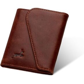 Deerhandamde Wallets for Men | Minimalist Leather Wallet for Men | Handcrafted men wallet with Magnetic closer | 9- 12 Card Holder men's wallet | Mens Wallet | RFID wallet for men | with Gift Box