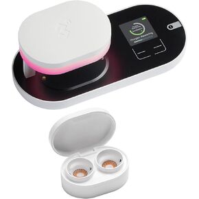 3N ReO2 Contact Lens Cleaner, Electrophoresis Technology, FDA 510K Approval, with Mirror and Tweezer, Deep Clean Daily Disposable, Weekly and Monthly Lens, Advanced Contact Lens Care Solution (White)