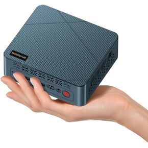 BOSGAME P4 Dual 2.5Gbe Lan Gaming Mini PC Ryzen 7 5700U 16GB RAM 512GB SSD Winodws 11 Pro Mini Computers, Triple 4K Displays (HDMI+DP+Type-C), Support PS3 Emulator Micro PC, WiFi 6E, BT5.2, 2.5GbE LAN