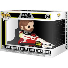 Funko Pop! Ride Super Deluxe: Star Wars Hyperspace Heroes - Anakin in Naboo Sarfighter with R2-D2, Amazon Exclusive