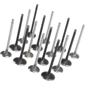 16pcs Intake Exhaust Engine Valves 12615936 12622329 for Chevy Cavalier Cobalt HHR Malibu for Oldsmobile Alero for Pontiac G5 G6 Grand Am for Saturn LS1 LW1 Durable Material
