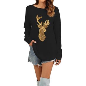 Aoang Women Fall Fashion 2024 Texture Knit Tunic Sweater
