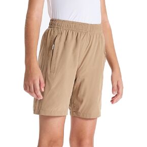 DEVOROPA Youth Boys Athletic Running Workout Shorts Lightweight Quick Dry Sports Gym Hiking Shorts Zip Pockets