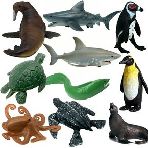 Higherbros 12 PCS Realistic Insect Animal Figurines, Assorted Plastic Bug Animal Toys Set for Birthday Cake Topper, Garden Decoration, Party Favors, Kids School Project