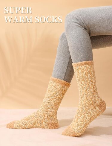 Litfun Fuzzy Socks for Women Cozy Fluffy Winter Warm Sleep Socks Super Comfy and Soft in Kuwait