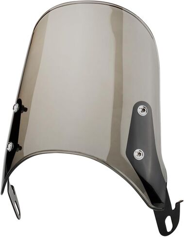 Universal Motorcycle Windshield for Motorbike 7" Headlight Windscreen Deflector Front Flyscreen with Mount Compatible with Harley Suzuki Honda Triumph Cruiser Cafe Racer (Medium Black) in Saudi Arabia