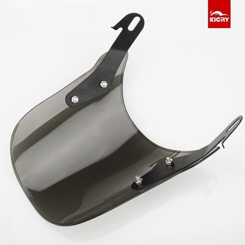 Universal Motorcycle Windshield for Motorbike 7" Headlight Windscreen Deflector Front Flyscreen with Mount Compatible with Harley Suzuki Honda Triumph Cruiser Cafe Racer (Medium Black) in Saudi Arabia