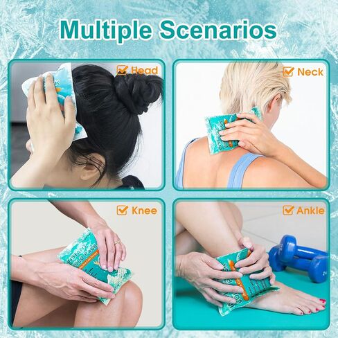 General Medi Instant Ice Cold Pack (4"x 5.5") – 25 Packs Disposable Cold Therapy Ice Packs for Pain Relief, Swelling, Inflammation, Sprains, Toothache – for Athletes & Outdoor Activities in Saudi Arabia