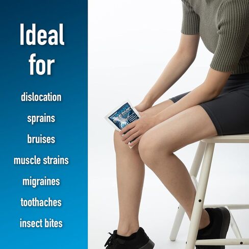 General Medi Instant Ice Cold Pack (4"x 5.5") – 25 Packs Disposable Cold Therapy Ice Packs for Pain Relief, Swelling, Inflammation, Sprains, Toothache – for Athletes & Outdoor Activities in Saudi Arabia