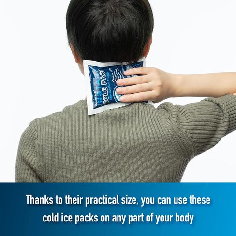 General Medi Instant Ice Cold Pack (4"x 5.5") – 25 Packs Disposable Cold Therapy Ice Packs for Pain Relief, Swelling, Inflammation, Sprains, Toothache – for Athletes & Outdoor Activities in Saudi Arabia