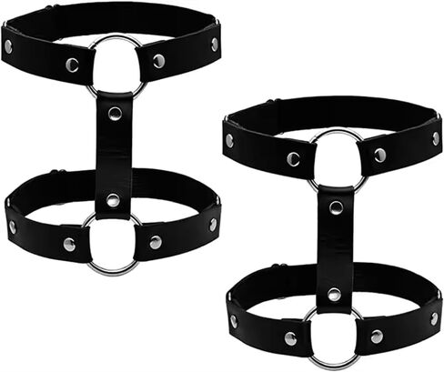 Leg Harness for Woman Fashion Adjustable, Rave Outfits for Woman, Festival Accesories, Leg Garter, Set of 2 in Saudi Arabia