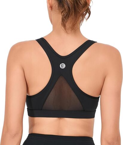 RUNNING GIRL Y-Back Sports Bras for Women, Medium Impact Wirefree Padded Bra Workout Crop Top Longline Sports Bra Push up in Saudi Arabia