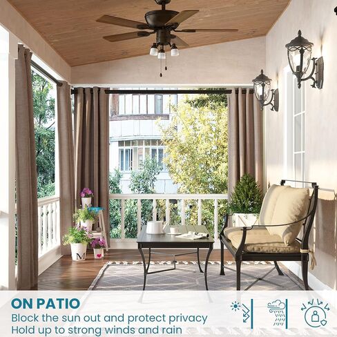 ALLZONE Heavy Duty Tension Curtain Rod for Window, 83-123 Inches, Room Divider with Adjustable Pole for Patio, Bedroom, Balcony, Hold Up Blackout Curtains and Non-Slip, Solid, Black in Saudi Arabia