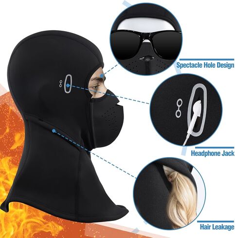 Balaclava Ski Mask for Men and Women, Winter Fleece Thermal Face Mask for Cold Weather in Kuwait