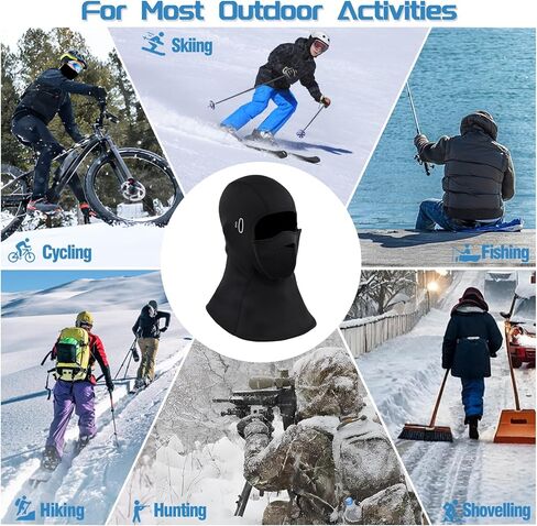Balaclava Ski Mask for Men and Women, Winter Fleece Thermal Face Mask for Cold Weather in Kuwait