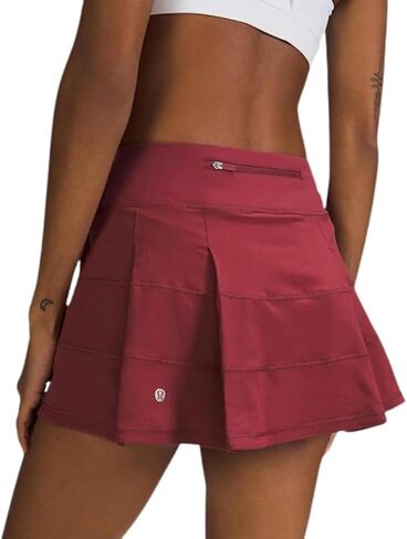 تنورة Lululemon Pace Rival MR (نبيذي، مقاس 12) in Kuwait