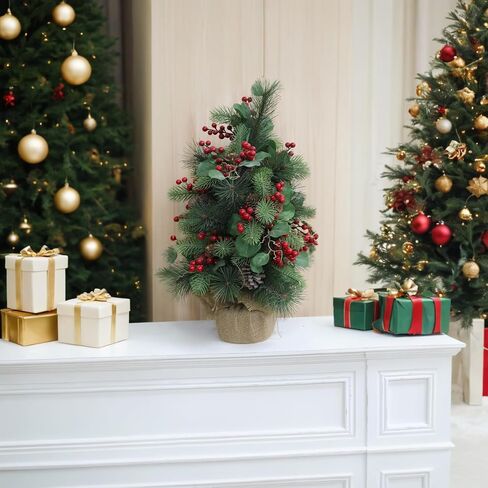 18 Pack Artificial Holly Red Berry Stems 7 inch Christmas Red Berry Picks Holly Berry Branches for Christmas Tree Decorations DIY Crafts Xmas Ornaments Wedding Holiday Home Decor in Saudi Arabia