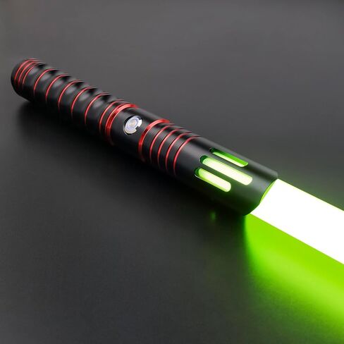 Light Saber, Heavy Metal Hilt RGB Dueling Pro Light Sabers, Motion Control 12 Colors and 16 Sound Fonts Smooth Swing Force FX Lightsaber, Lightsabers for Adults for Halloween Party Cosplay Props in Saudi Arabia