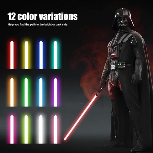 Light Saber, Heavy Metal Hilt RGB Dueling Pro Light Sabers, Motion Control 12 Colors and 16 Sound Fonts Smooth Swing Force FX Lightsaber, Lightsabers for Adults for Halloween Party Cosplay Props in Saudi Arabia
