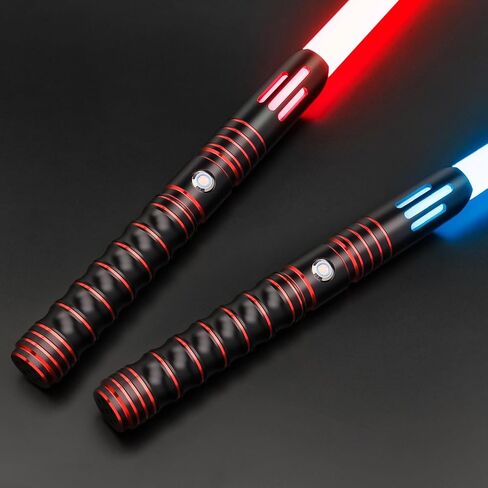 Light Saber, Heavy Metal Hilt RGB Dueling Pro Light Sabers, Motion Control 12 Colors and 16 Sound Fonts Smooth Swing Force FX Lightsaber, Lightsabers for Adults for Halloween Party Cosplay Props in Saudi Arabia