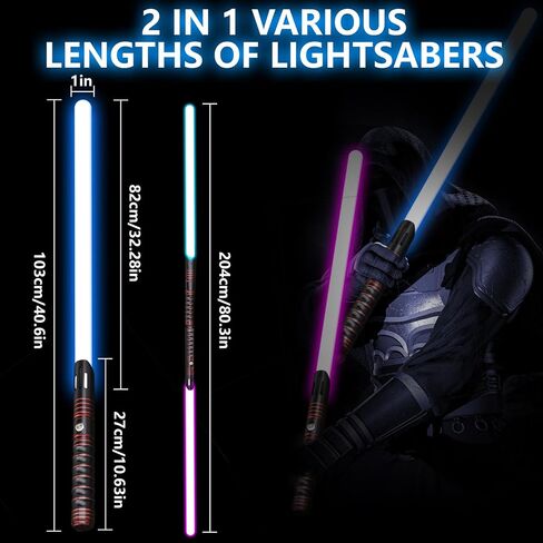 Light Saber, Heavy Metal Hilt RGB Dueling Pro Light Sabers, Motion Control 12 Colors and 16 Sound Fonts Smooth Swing Force FX Lightsaber, Lightsabers for Adults for Halloween Party Cosplay Props in Saudi Arabia