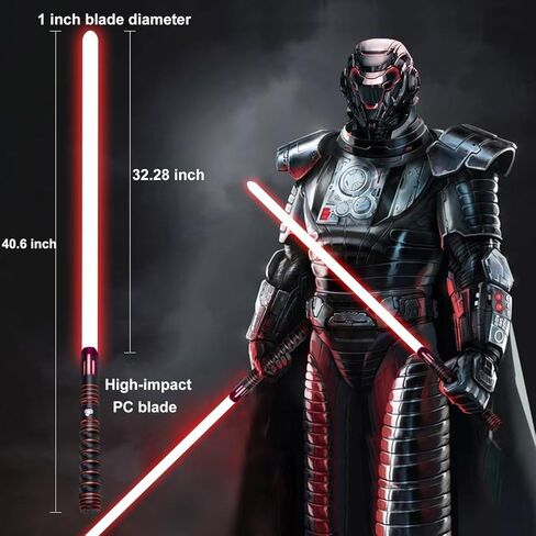 Light Saber, Heavy Metal Hilt RGB Dueling Pro Light Sabers, Motion Control 12 Colors and 16 Sound Fonts Smooth Swing Force FX Lightsaber, Lightsabers for Adults for Halloween Party Cosplay Props in Saudi Arabia
