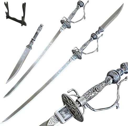 39“/47"Bloodborne Ludwig Sword Metal,Lady Maria Sword Moonlight Cursed Holy Sword with Pegboard in Saudi Arabia