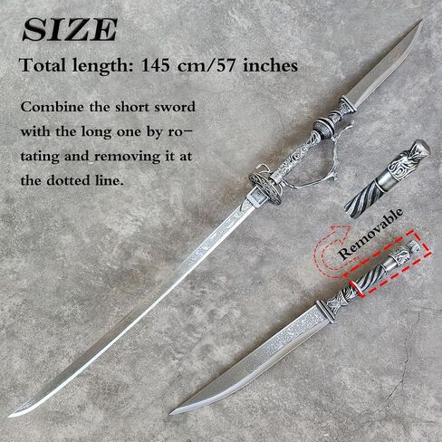 39“/47"Bloodborne Ludwig Sword Metal,Lady Maria Sword Moonlight Cursed Holy Sword with Pegboard in Saudi Arabia