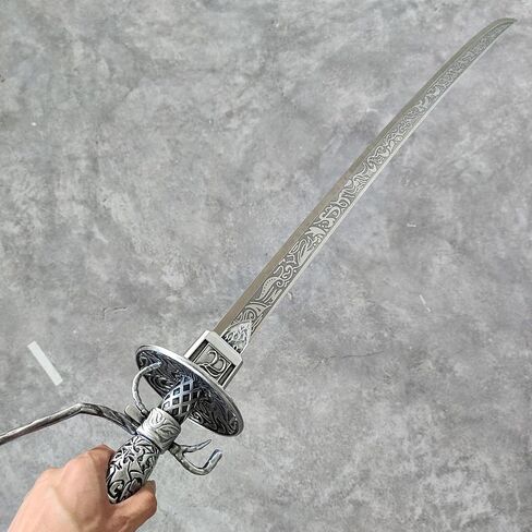 39“/47"Bloodborne Ludwig Sword Metal,Lady Maria Sword Moonlight Cursed Holy Sword with Pegboard in Saudi Arabia