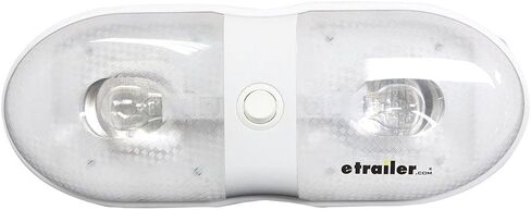 مصباح داخلي Bargman، سلسلة 76، ضوء مزدوج، مفتاح فردي، عدسة بيضاء، غلاف بلاستيكي أبيض، كل واحدة in Kuwait