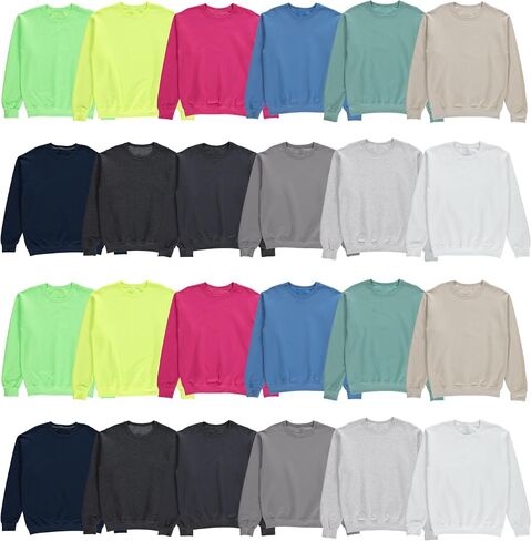 BILLIONHATS Mens Adult Crewneck Fleece Lined Pullover Sweatshirt Bulk, Mixed Assorted, Wholesale Donation Homeless in Kuwait