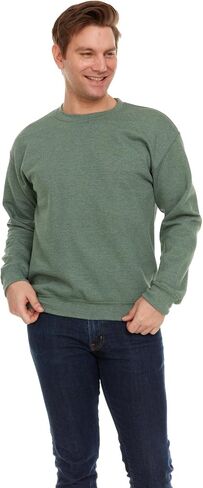 BILLIONHATS Mens Adult Crewneck Fleece Lined Pullover Sweatshirt Bulk, Mixed Assorted, Wholesale Donation Homeless in Kuwait