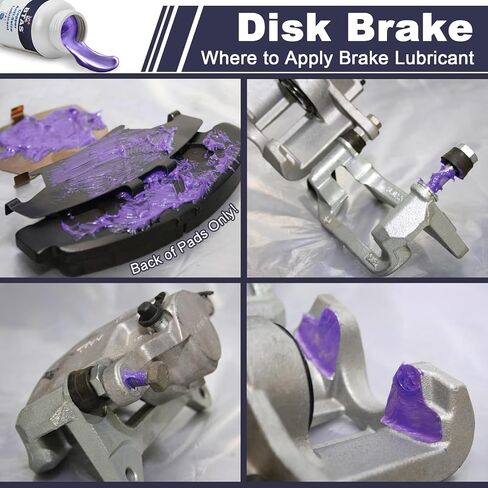 Brake Anti Seize&Squeal Synthetic Ceramic Grease 1 oz 2 Pcs,Caliper Pad Pin Parts Assembly Lubricant,High Temp Anti Seize Moisture Rust and Corrosion Resistant for Automotive in Saudi Arabia