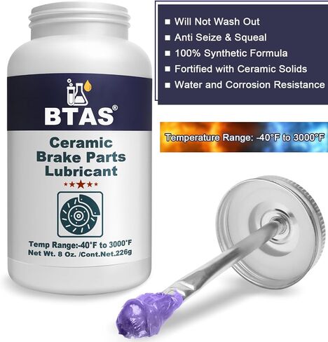 Brake Anti Seize&Squeal Synthetic Ceramic Grease 1 oz 2 Pcs,Caliper Pad Pin Parts Assembly Lubricant,High Temp Anti Seize Moisture Rust and Corrosion Resistant for Automotive in Saudi Arabia