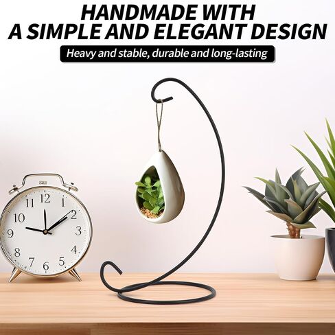 9 Inch Christmas Ornament Display Stand, Black Iron Hanging Stand Rack Holder for Hanging Glass Globe Air Plant Terrarium, Witch Ball, Festivals Ornament and Home Office Party Decor(6pcs) in Saudi Arabia