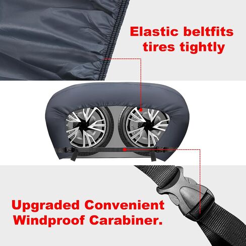 K-Musculo RV Tire Covers, Dual Axle Tire Cover, 2 Pack RV Wheel Cover Fits 27"-29" Dia Tires, Suitable for, RV, Truck, Trailer,Buckle (Grey) 2025 in Kuwait