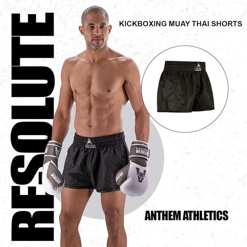Anthem Athletics Muay Thai Shorts - Kickboxing Short Boxing Trunks for Men & Women - 50/50 Classic Infinity Resolute in Saudi Arabia